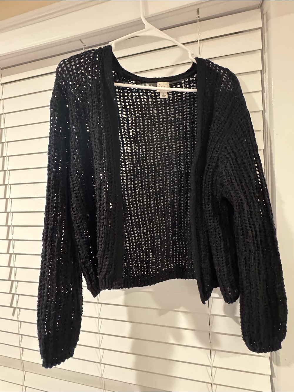 Target Black Open-Knit Women's Cardigan